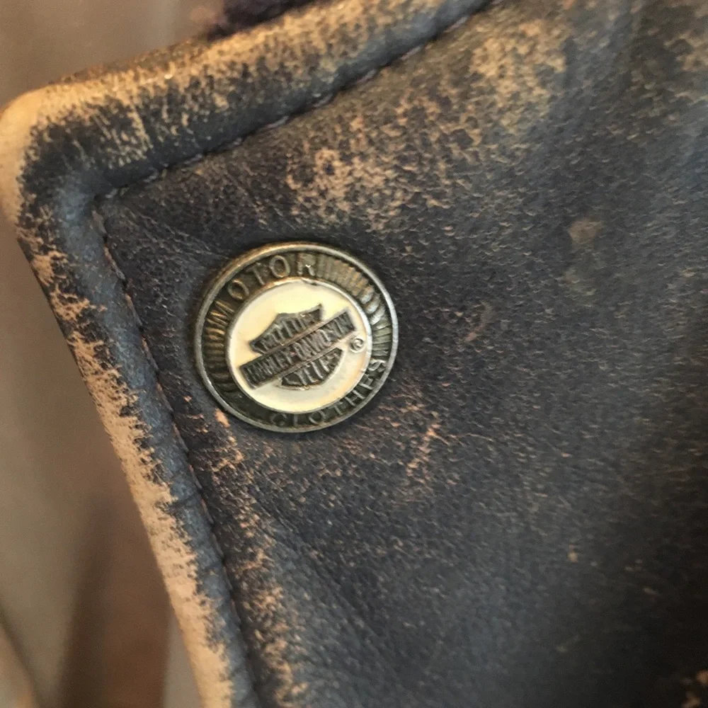 vintage leather Harley-Davidson jacket - Picture 3 of 4